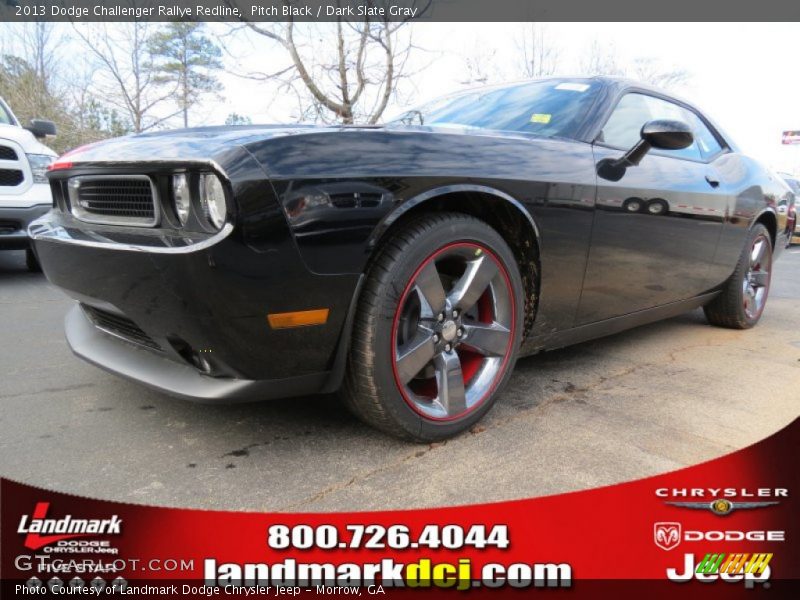 Pitch Black / Dark Slate Gray 2013 Dodge Challenger Rallye Redline
