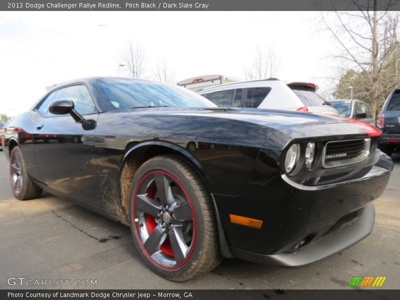 Pitch Black / Dark Slate Gray 2013 Dodge Challenger Rallye Redline