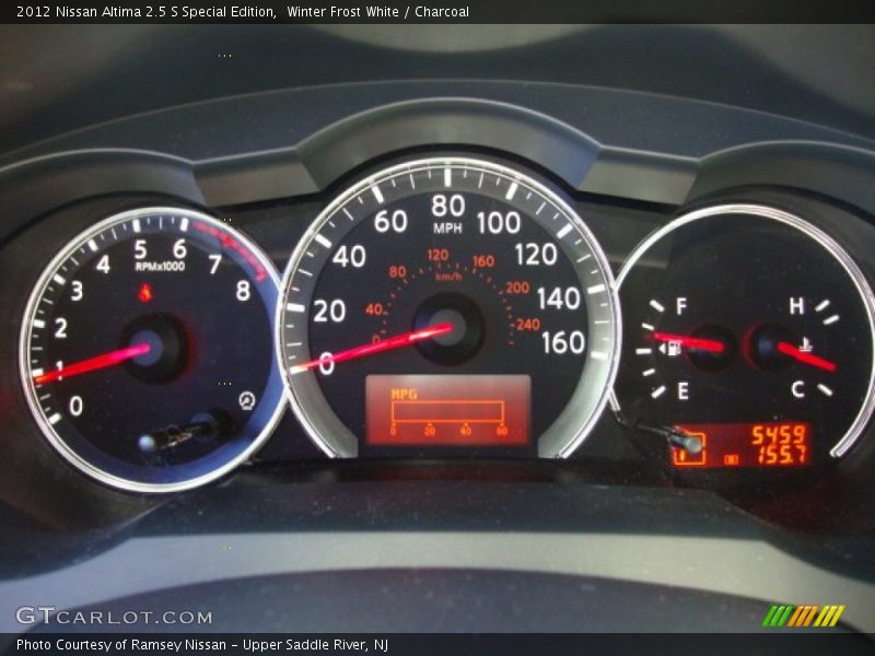 Winter Frost White / Charcoal 2012 Nissan Altima 2.5 S Special Edition
