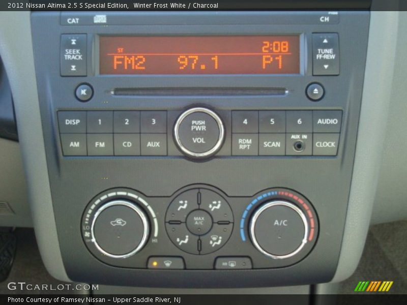 Winter Frost White / Charcoal 2012 Nissan Altima 2.5 S Special Edition