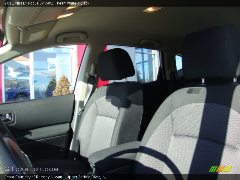 Pearl White / Black 2011 Nissan Rogue SV AWD