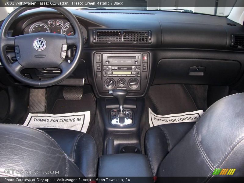 Fresco Green Metallic / Black 2001 Volkswagen Passat GLS Sedan