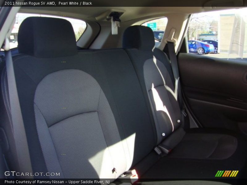 Pearl White / Black 2011 Nissan Rogue SV AWD