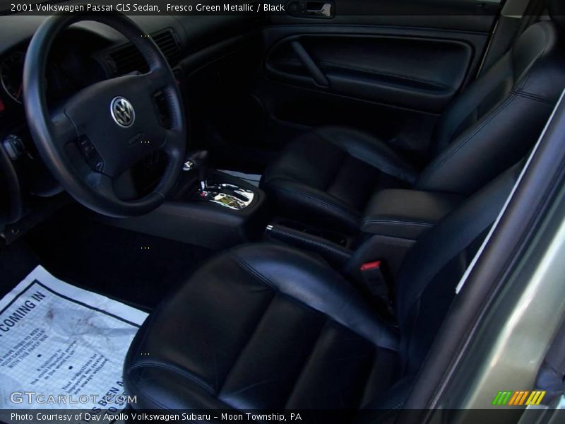 Fresco Green Metallic / Black 2001 Volkswagen Passat GLS Sedan
