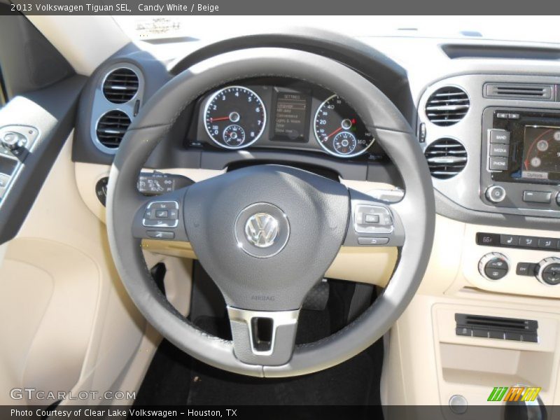 Candy White / Beige 2013 Volkswagen Tiguan SEL