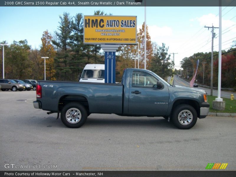 Stealth Gray Metallic / Dark Titanium 2008 GMC Sierra 1500 Regular Cab 4x4