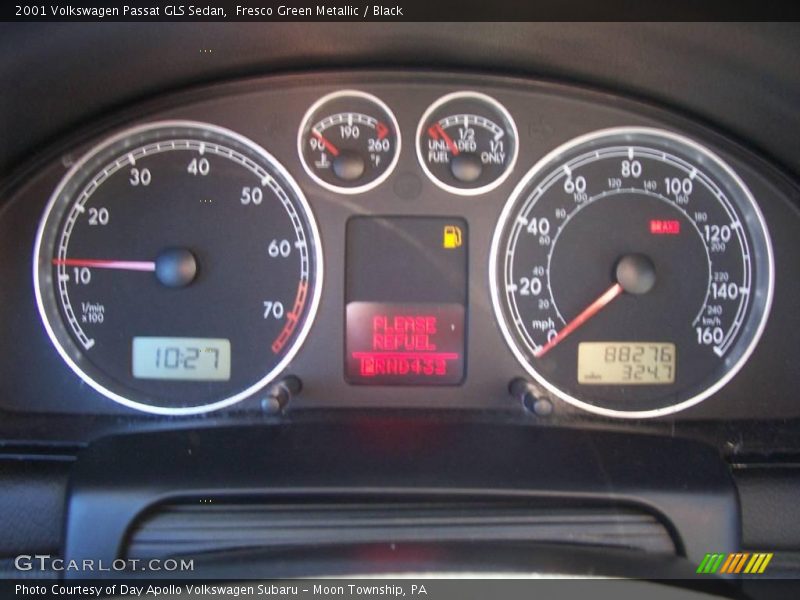 Fresco Green Metallic / Black 2001 Volkswagen Passat GLS Sedan