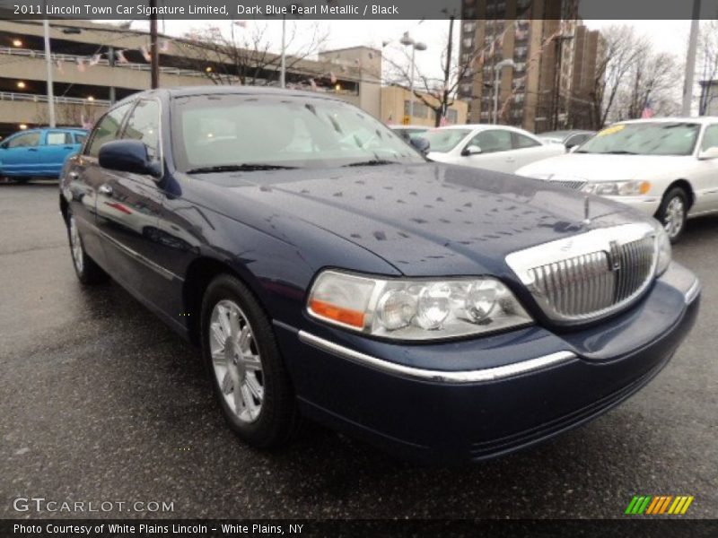 Dark Blue Pearl Metallic / Black 2011 Lincoln Town Car Signature Limited