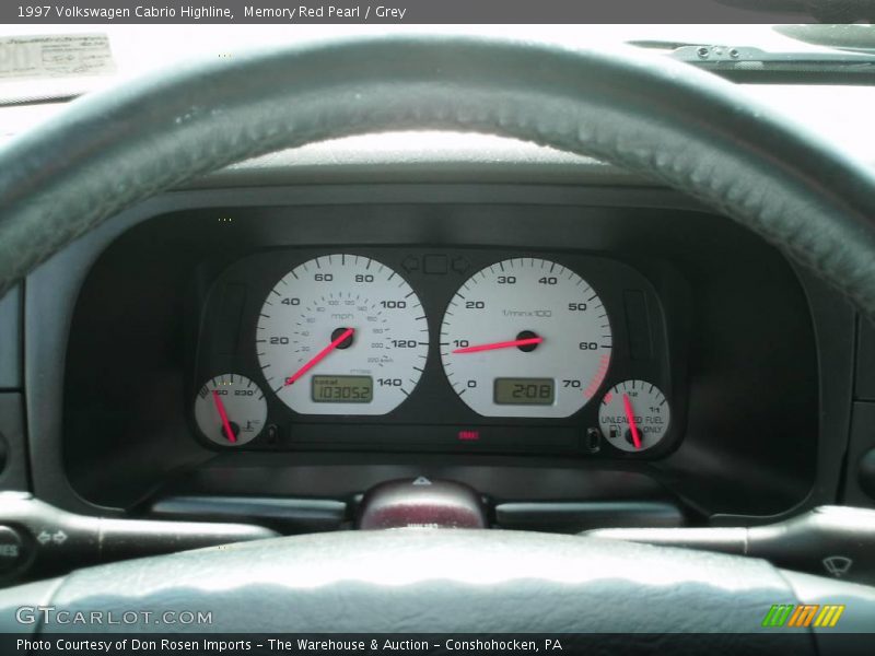 Memory Red Pearl / Grey 1997 Volkswagen Cabrio Highline