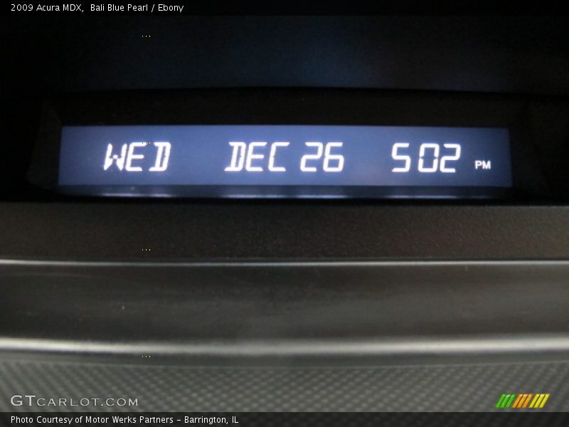 Bali Blue Pearl / Ebony 2009 Acura MDX