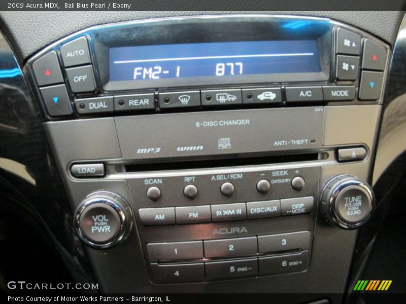 Bali Blue Pearl / Ebony 2009 Acura MDX