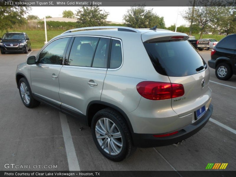 White Gold Metallic / Beige 2013 Volkswagen Tiguan SE