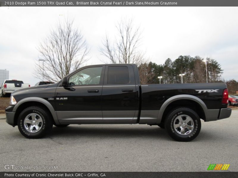Brilliant Black Crystal Pearl / Dark Slate/Medium Graystone 2010 Dodge Ram 1500 TRX Quad Cab