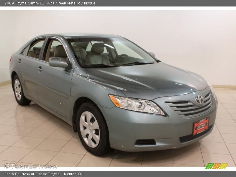 Aloe Green Metallic / Bisque 2009 Toyota Camry LE