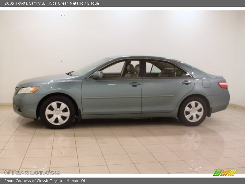 Aloe Green Metallic / Bisque 2009 Toyota Camry LE