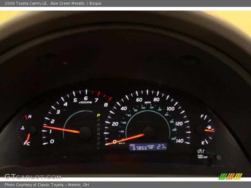 Aloe Green Metallic / Bisque 2009 Toyota Camry LE