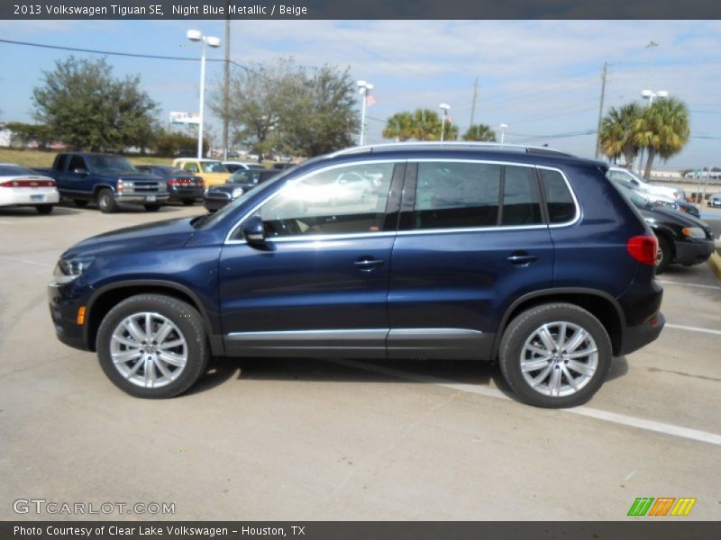Night Blue Metallic / Beige 2013 Volkswagen Tiguan SE