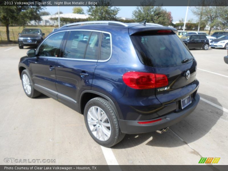 Night Blue Metallic / Beige 2013 Volkswagen Tiguan SE