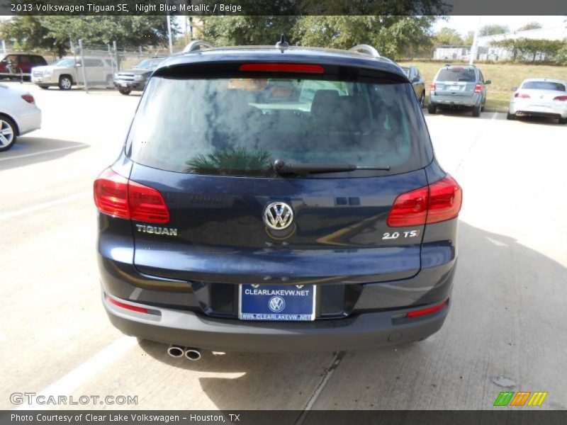 Night Blue Metallic / Beige 2013 Volkswagen Tiguan SE