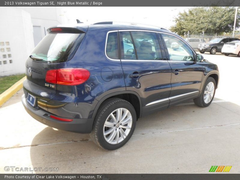 Night Blue Metallic / Beige 2013 Volkswagen Tiguan SE