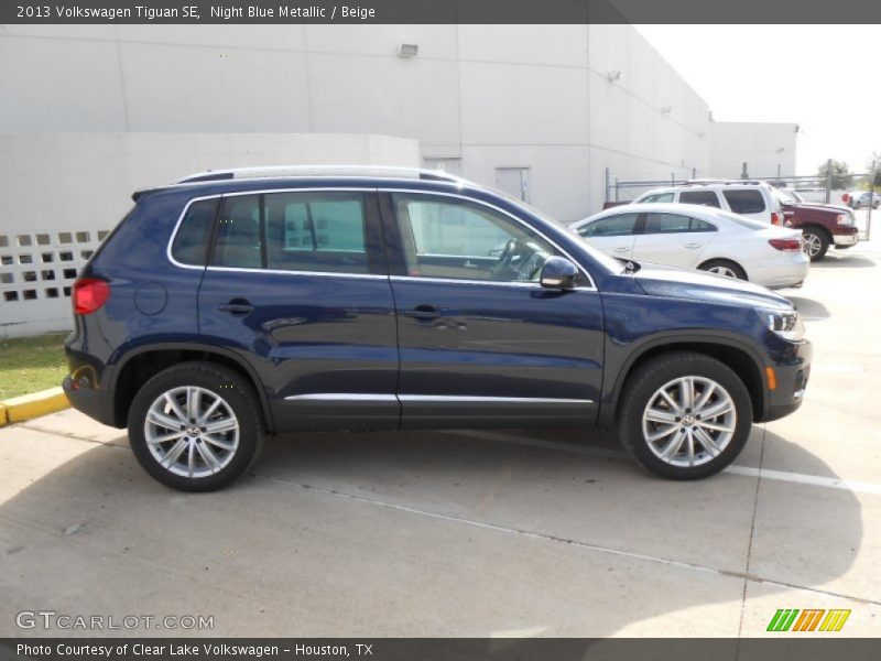 Night Blue Metallic / Beige 2013 Volkswagen Tiguan SE