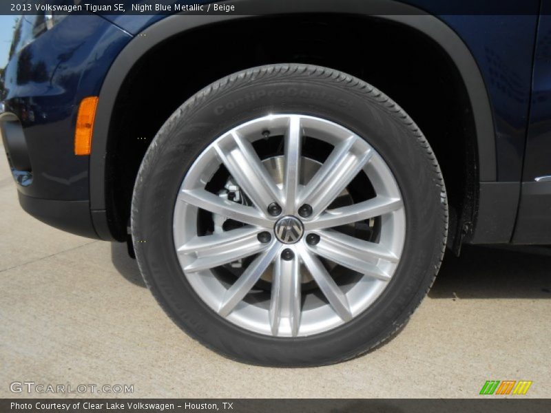 Night Blue Metallic / Beige 2013 Volkswagen Tiguan SE