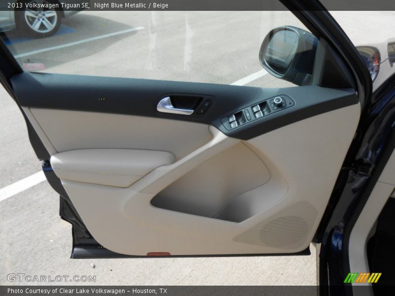 Night Blue Metallic / Beige 2013 Volkswagen Tiguan SE