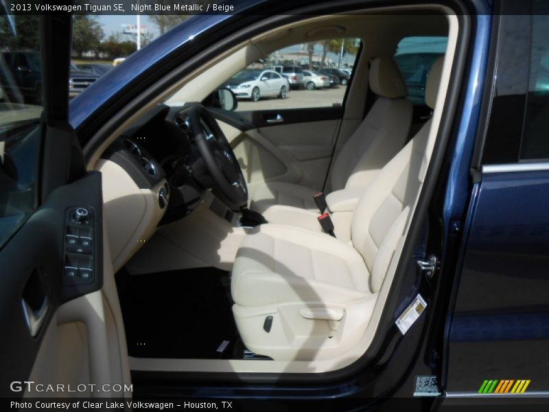 Night Blue Metallic / Beige 2013 Volkswagen Tiguan SE