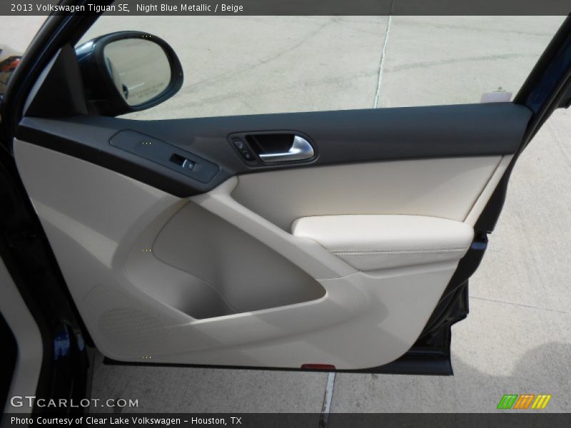 Night Blue Metallic / Beige 2013 Volkswagen Tiguan SE