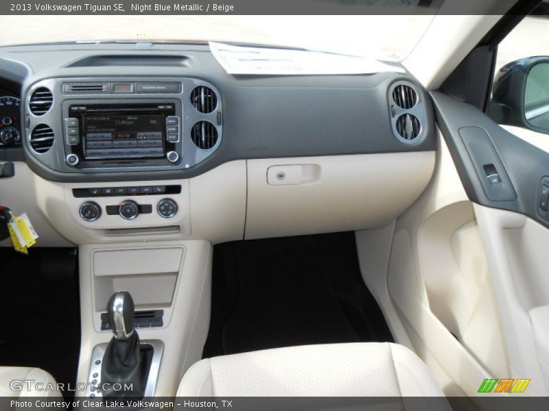 Night Blue Metallic / Beige 2013 Volkswagen Tiguan SE