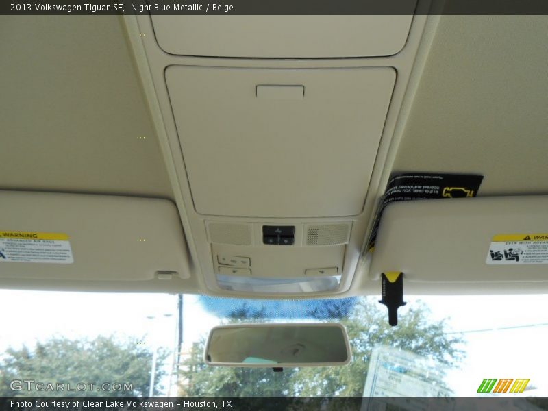 Night Blue Metallic / Beige 2013 Volkswagen Tiguan SE