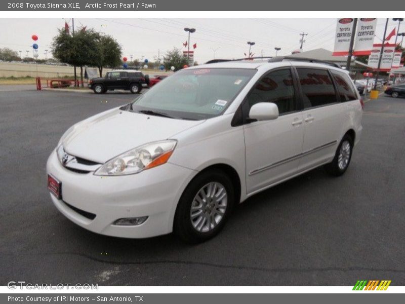 Arctic Frost Pearl / Fawn 2008 Toyota Sienna XLE