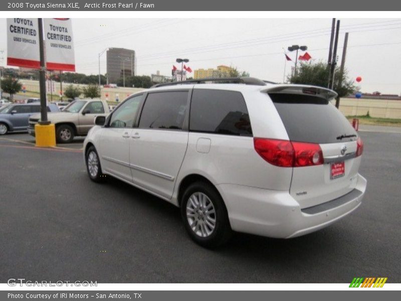 Arctic Frost Pearl / Fawn 2008 Toyota Sienna XLE