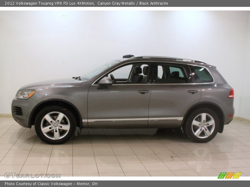 Canyon Gray Metallic / Black Anthracite 2012 Volkswagen Touareg VR6 FSI Lux 4XMotion