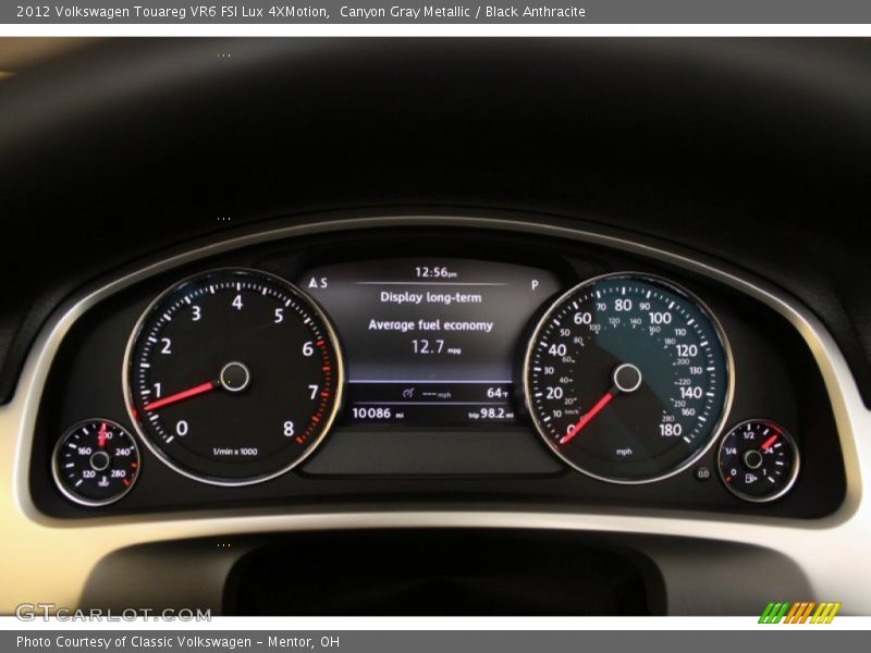 Canyon Gray Metallic / Black Anthracite 2012 Volkswagen Touareg VR6 FSI Lux 4XMotion