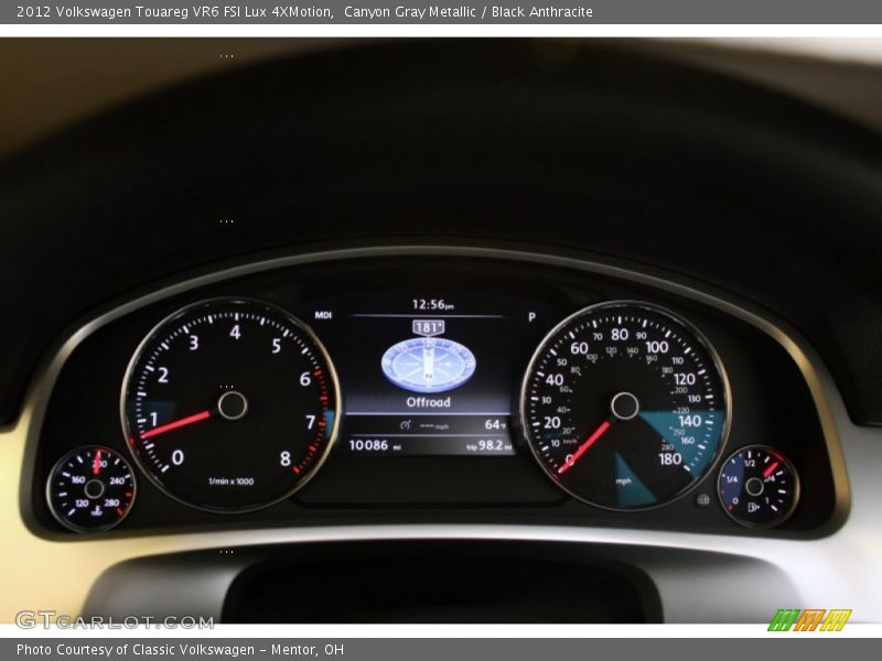 Canyon Gray Metallic / Black Anthracite 2012 Volkswagen Touareg VR6 FSI Lux 4XMotion