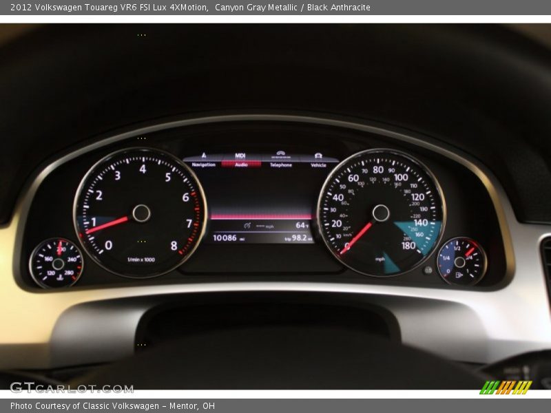Canyon Gray Metallic / Black Anthracite 2012 Volkswagen Touareg VR6 FSI Lux 4XMotion