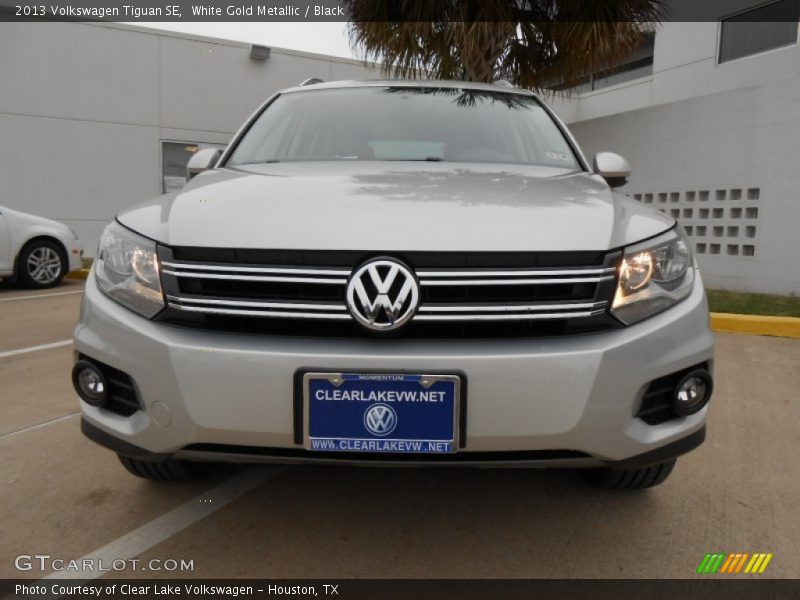 White Gold Metallic / Black 2013 Volkswagen Tiguan SE