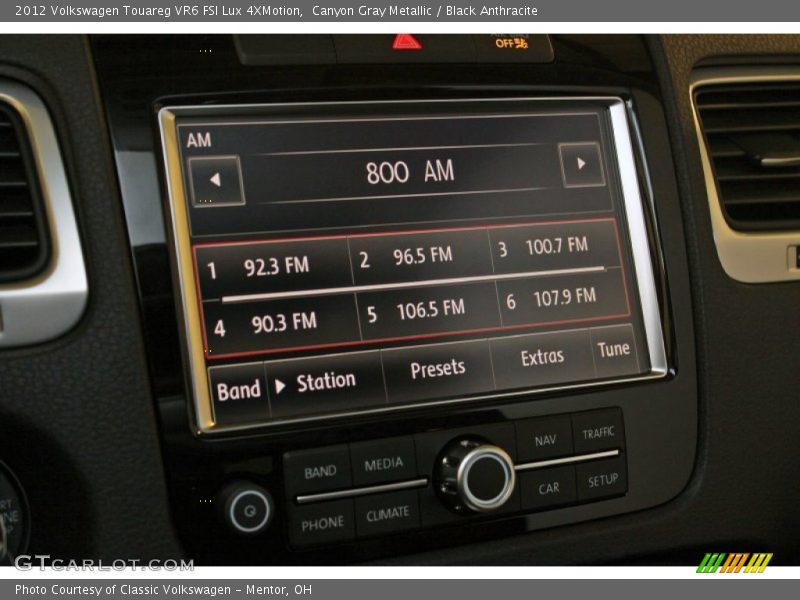 Canyon Gray Metallic / Black Anthracite 2012 Volkswagen Touareg VR6 FSI Lux 4XMotion