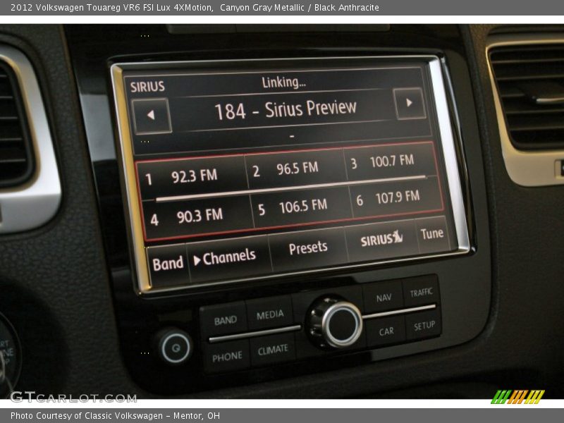 Canyon Gray Metallic / Black Anthracite 2012 Volkswagen Touareg VR6 FSI Lux 4XMotion