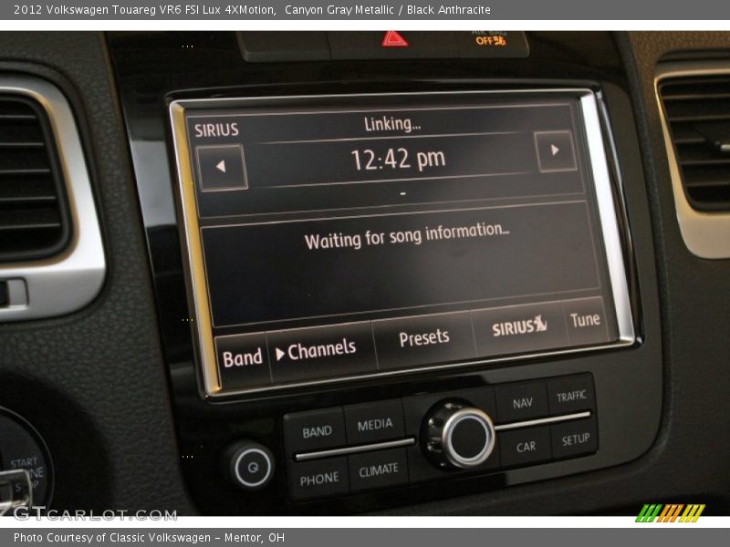 Canyon Gray Metallic / Black Anthracite 2012 Volkswagen Touareg VR6 FSI Lux 4XMotion