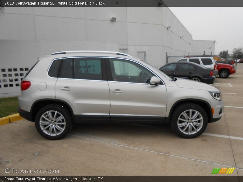 White Gold Metallic / Black 2013 Volkswagen Tiguan SE