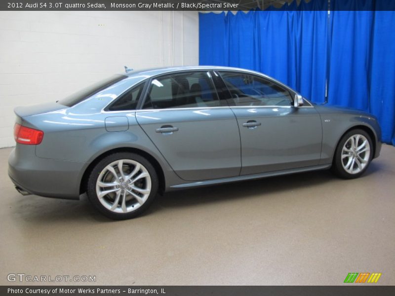 Monsoon Gray Metallic / Black/Spectral Silver 2012 Audi S4 3.0T quattro Sedan