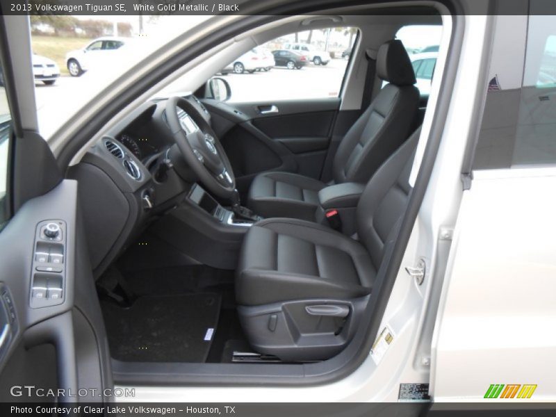 White Gold Metallic / Black 2013 Volkswagen Tiguan SE