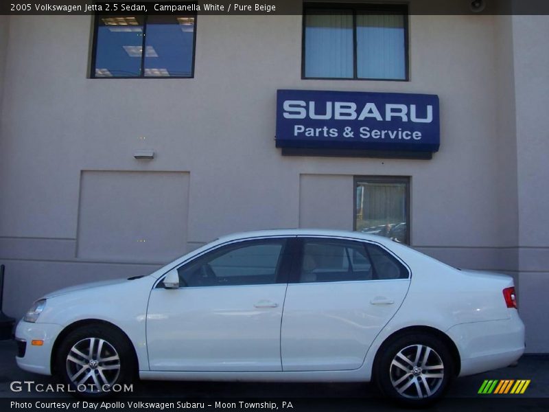 Campanella White / Pure Beige 2005 Volkswagen Jetta 2.5 Sedan