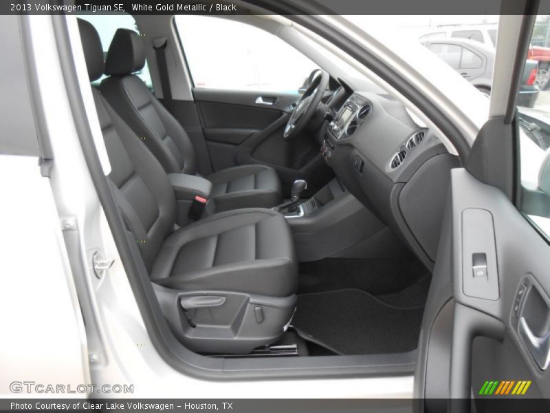 White Gold Metallic / Black 2013 Volkswagen Tiguan SE