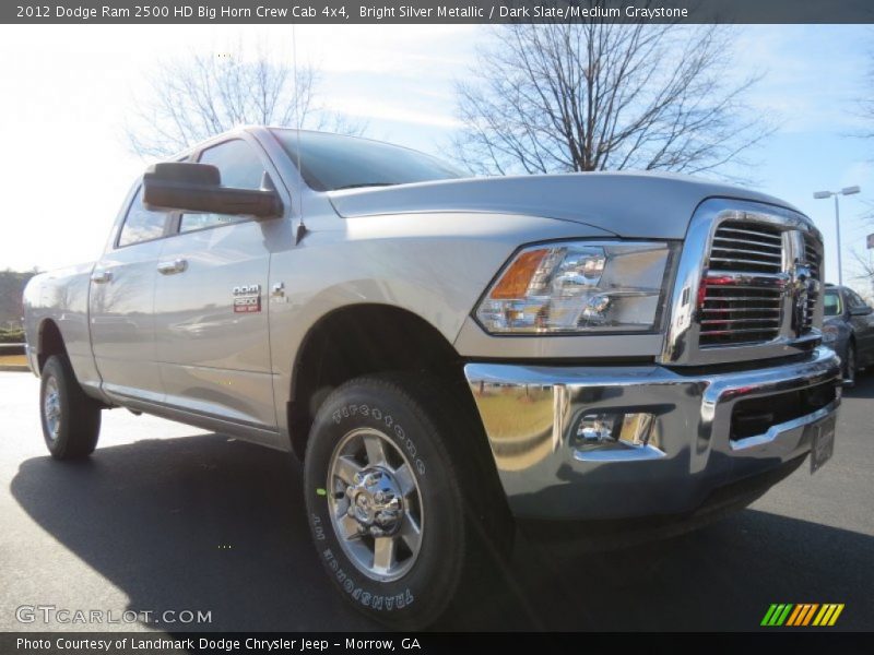 Bright Silver Metallic / Dark Slate/Medium Graystone 2012 Dodge Ram 2500 HD Big Horn Crew Cab 4x4