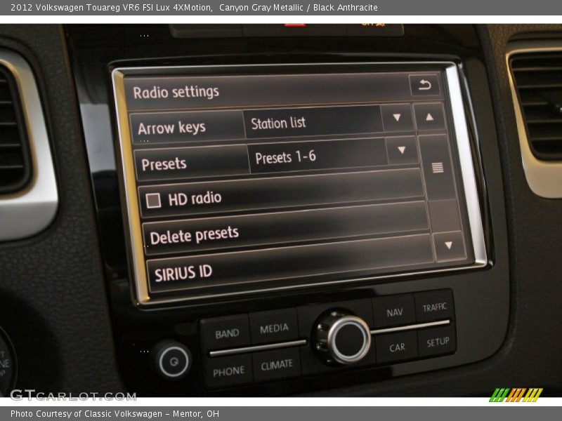 Canyon Gray Metallic / Black Anthracite 2012 Volkswagen Touareg VR6 FSI Lux 4XMotion
