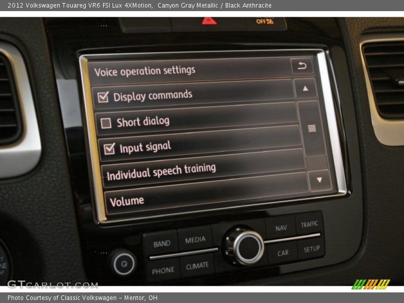 Canyon Gray Metallic / Black Anthracite 2012 Volkswagen Touareg VR6 FSI Lux 4XMotion