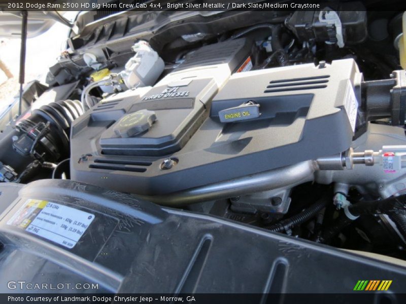 Bright Silver Metallic / Dark Slate/Medium Graystone 2012 Dodge Ram 2500 HD Big Horn Crew Cab 4x4